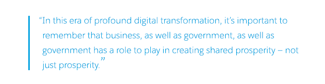 Quote from Erik Brynjolfsson on the role of business and government in digital transformation