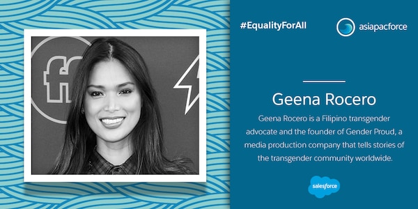 Geena Rocero is a Filipino transgender advocate and the founder of Gender Proud, a media production company that tells stories of the transgender community worldwide