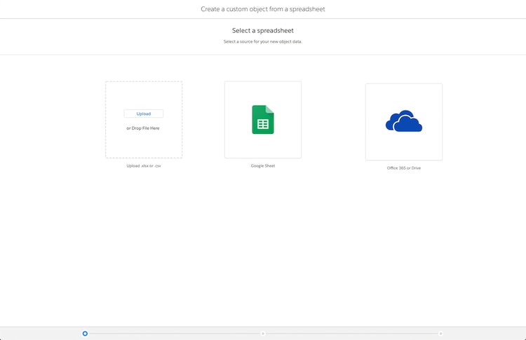 Upload a file to Lightning Object Creator