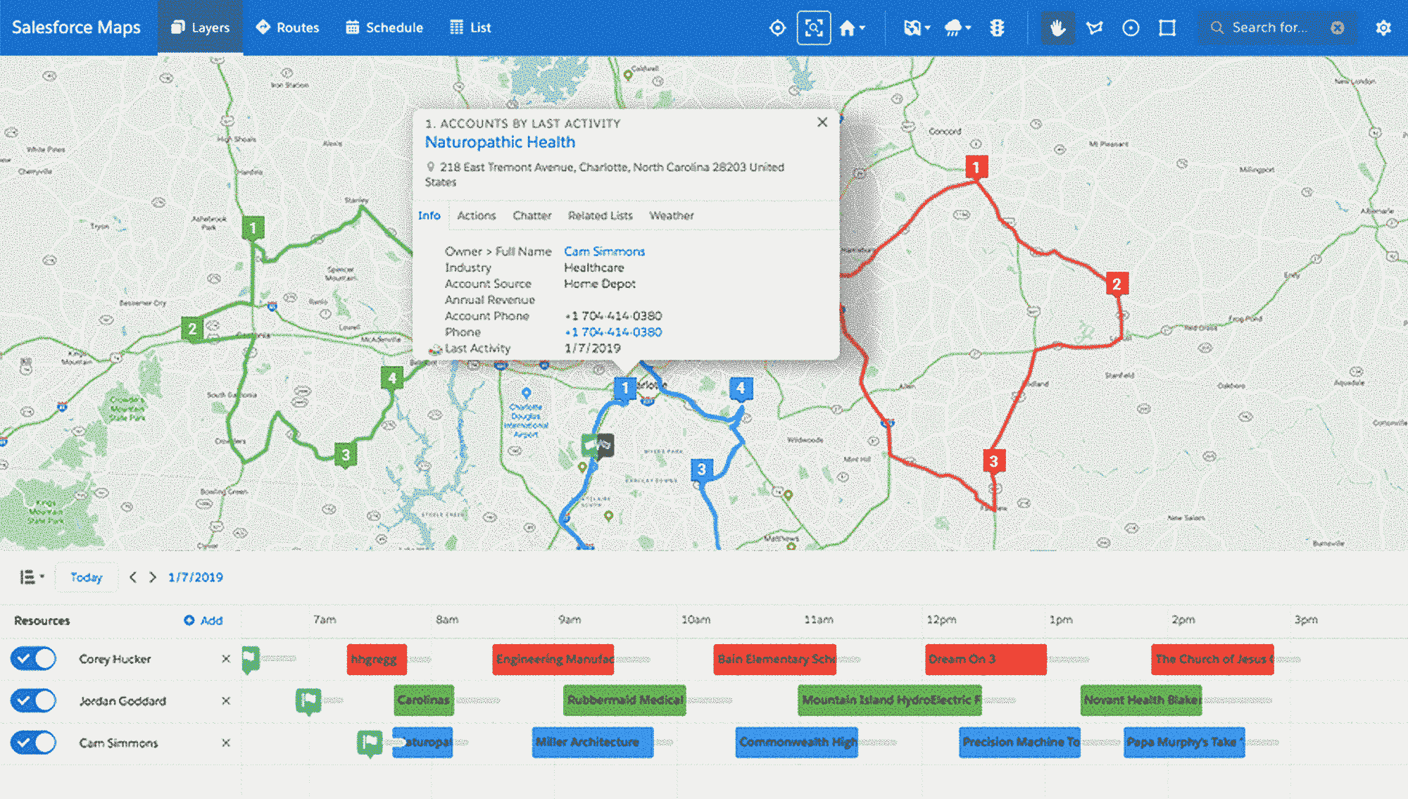 Salesforce Maps Location Intelligence + CRM