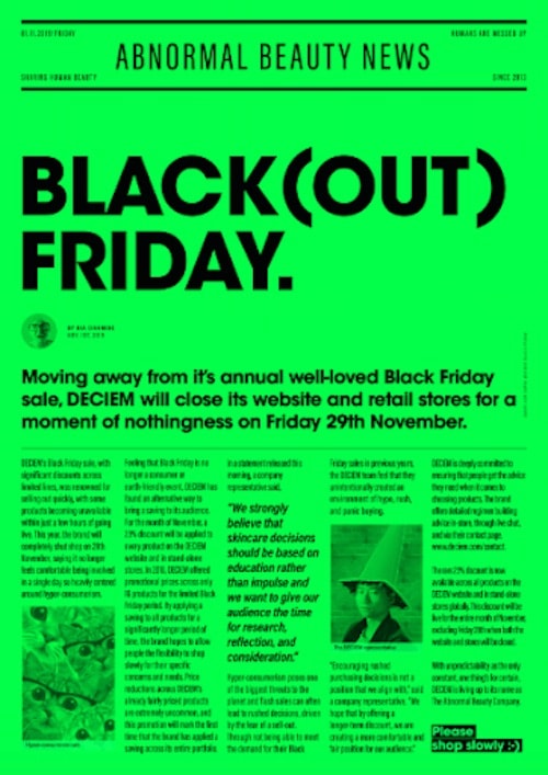 blackout friday beauty news image