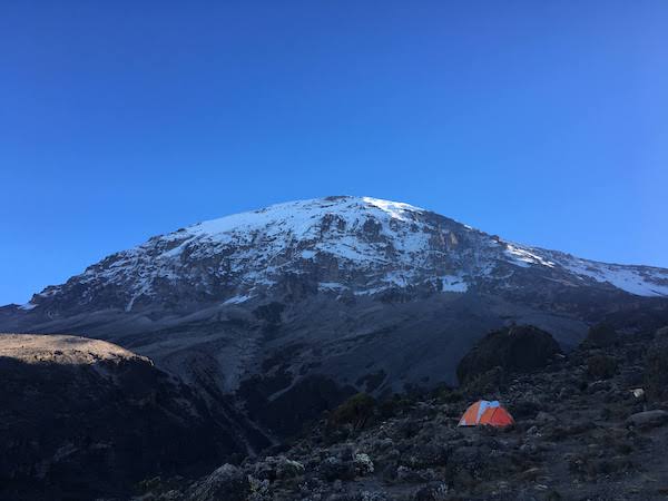Entrepreneurial concept of the summit and basecamp