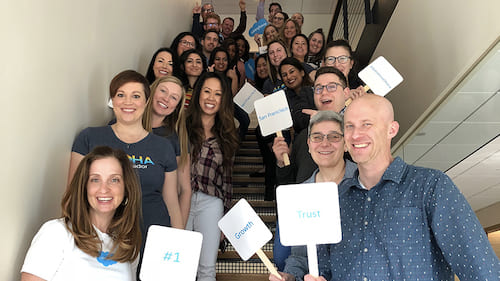 Salesforce Employees Celebrate 1 On The Fortune 100 Best Companies To Work For List Salesforce Blog