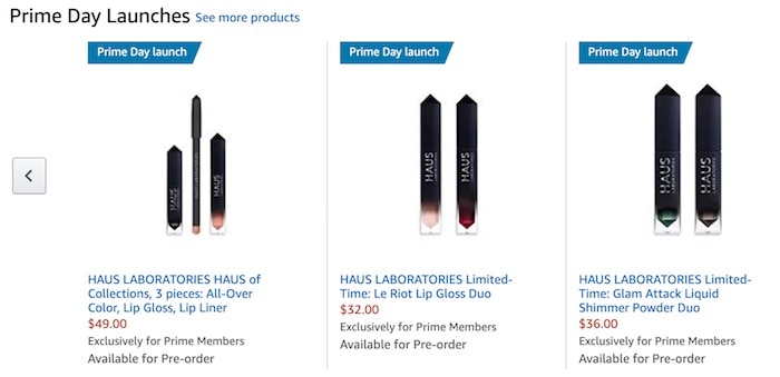 Photo of examples of Prime Day product launches