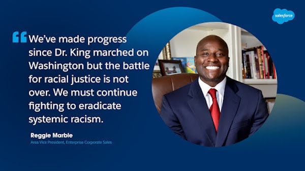 We've made progress since Dr. King marched on Washington but the battle for racial justice isn't over. We must continue fighting to eradicate systemic racism