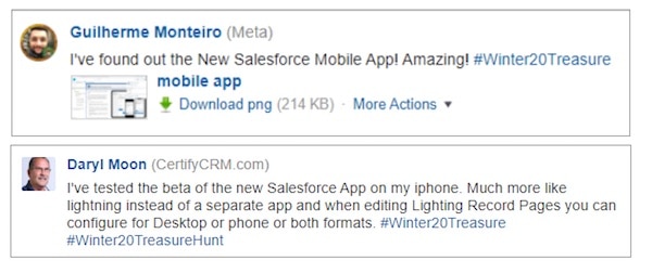Trailblazer community responses to the new Salesforce mobile app.