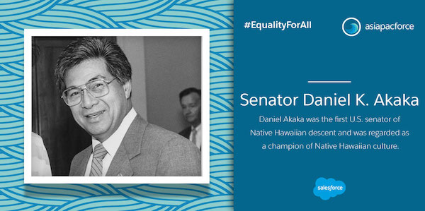Daniel Akaka was the first U.S. senator of Native Hawaiian descent and was regarded as a champion of Native Hawaii culture.