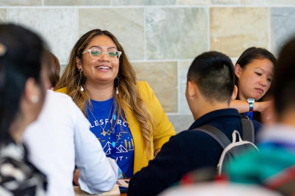 Students and mentors at the TrailheaDX &lsquo;19 Career Fair