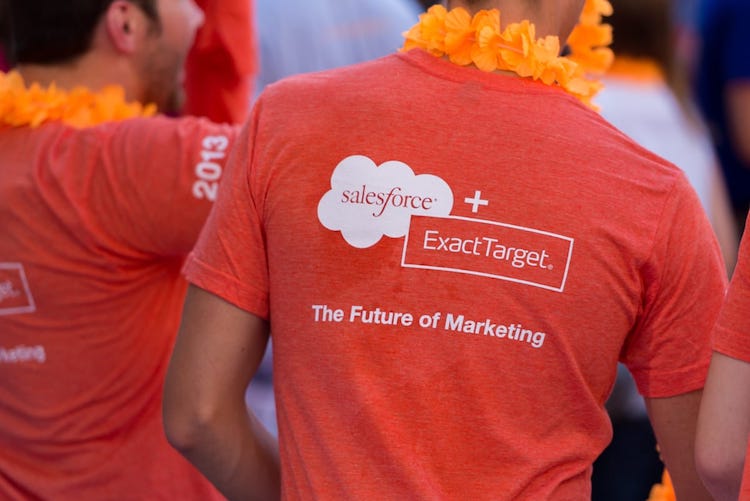 photo of ExactTarget-Salesforce t-shirts