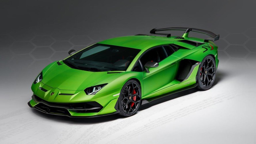 Green Lamborghini automobile