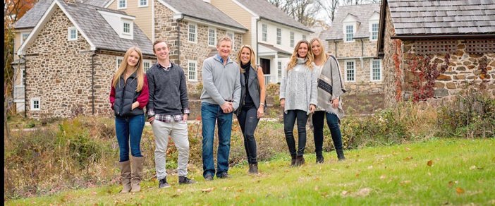 Lori Steele with her husband and four children.