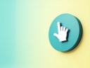 An illustration showing a pointer finger pointing up in a circle, showcasing pay-per-click advertising.