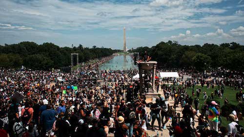 Civil rights march in Washington DC