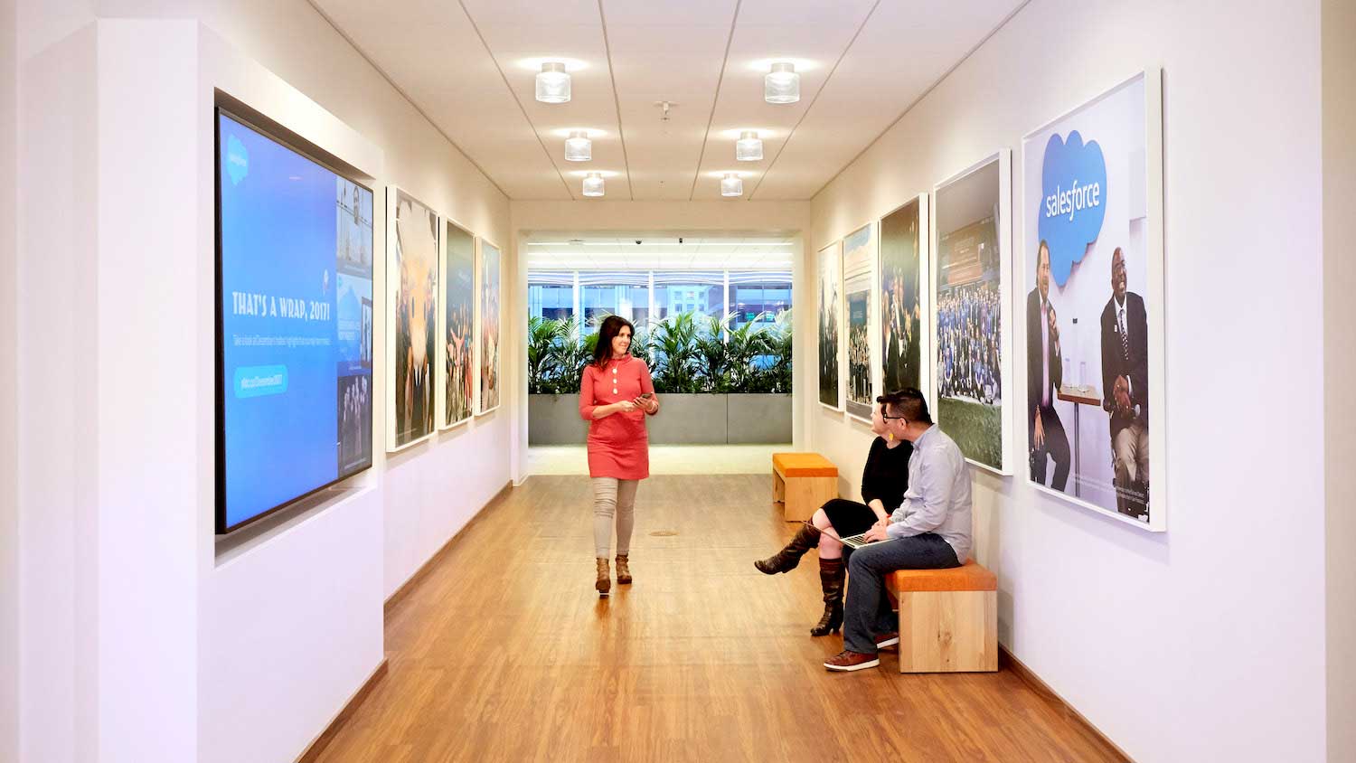 Hallway in Salesforce Tower San Francisco