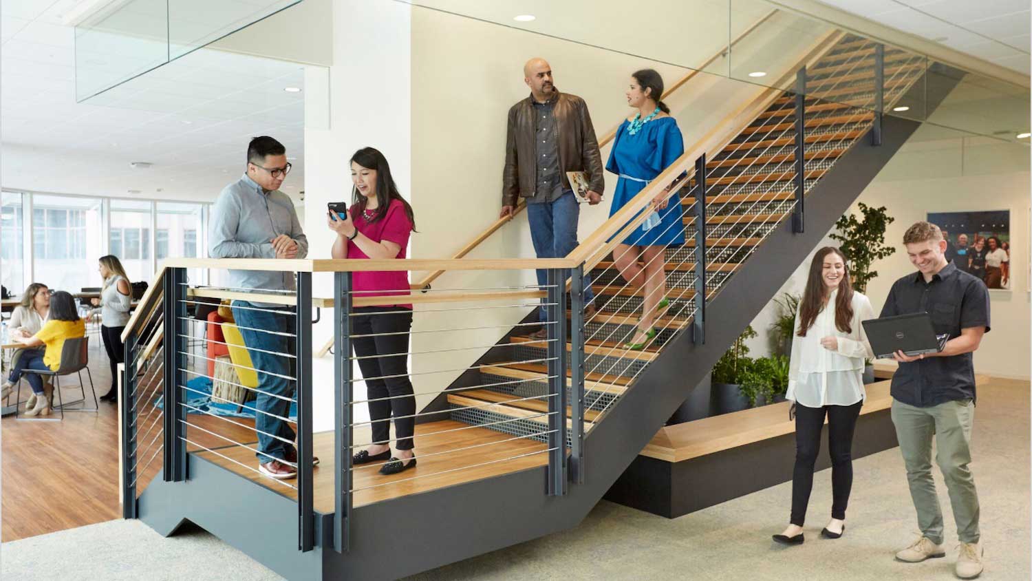 Stairwell in Salesforce Tower