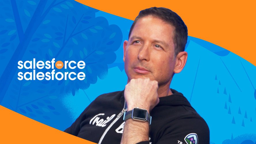 close up of man with his chin resting on his fist: Salesforce on Salesforce, pipeline to drive growth