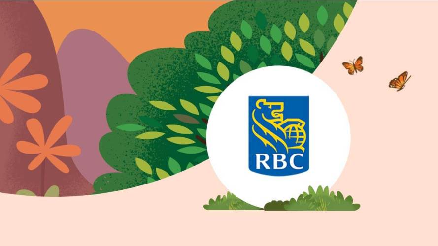 RBC Wealth Management logo amid illustrated forrest