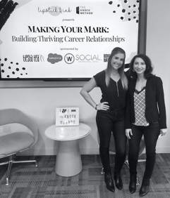 Kelly at the SWN Networking Workshop led by her and former Salesforce employee, Rebecca Leder.