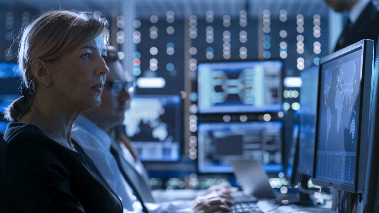 Image of lady on computer // What is a GovCloud?