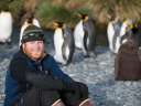 David Will, Head of Innovation at Island Conservation with penguins