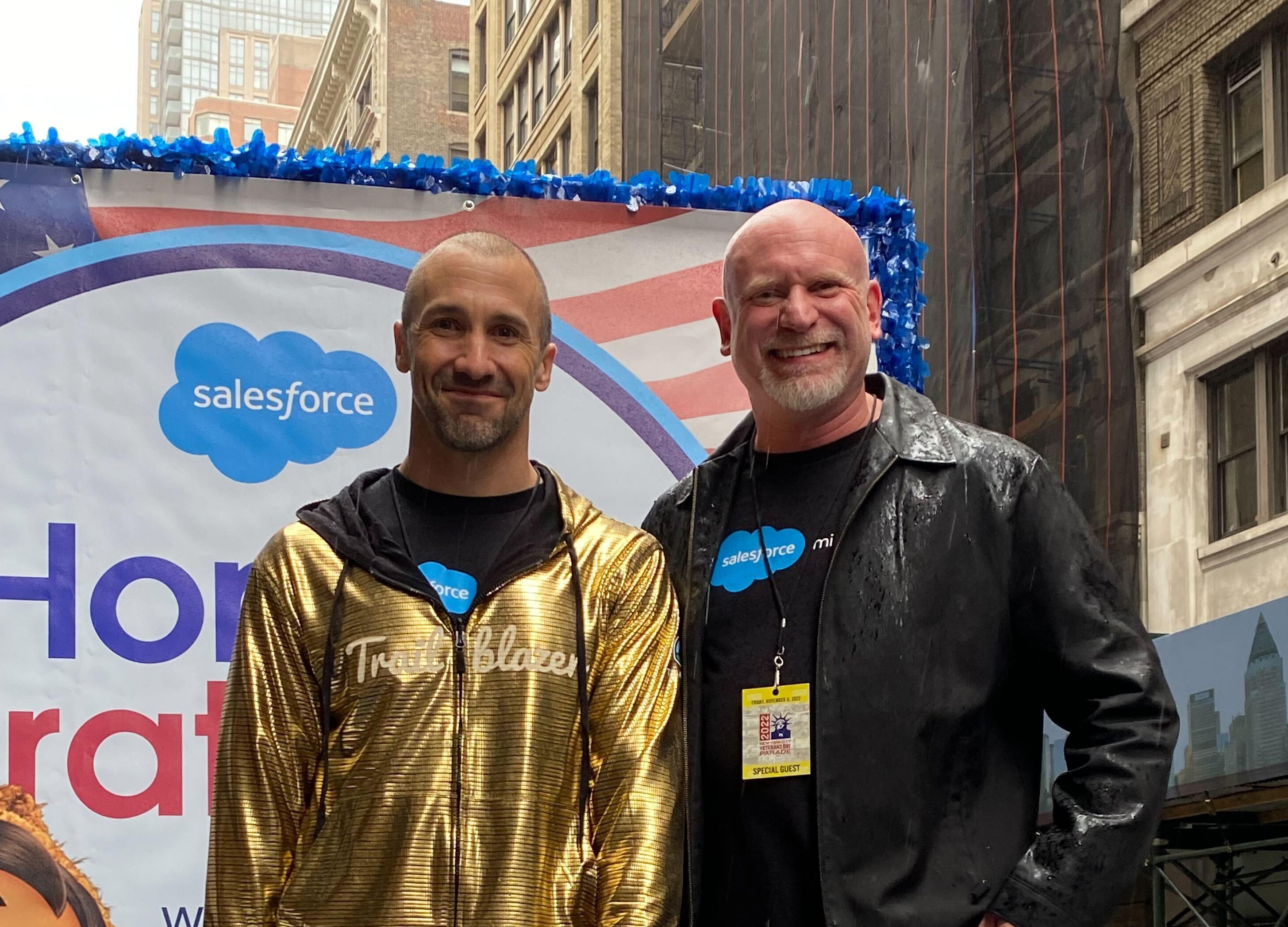 David at the NYC Veteran’s Day Parade with Vetforce, our employee resource group supporting our military and Mike Nolan, Senior Manager Military Recruiting Program.