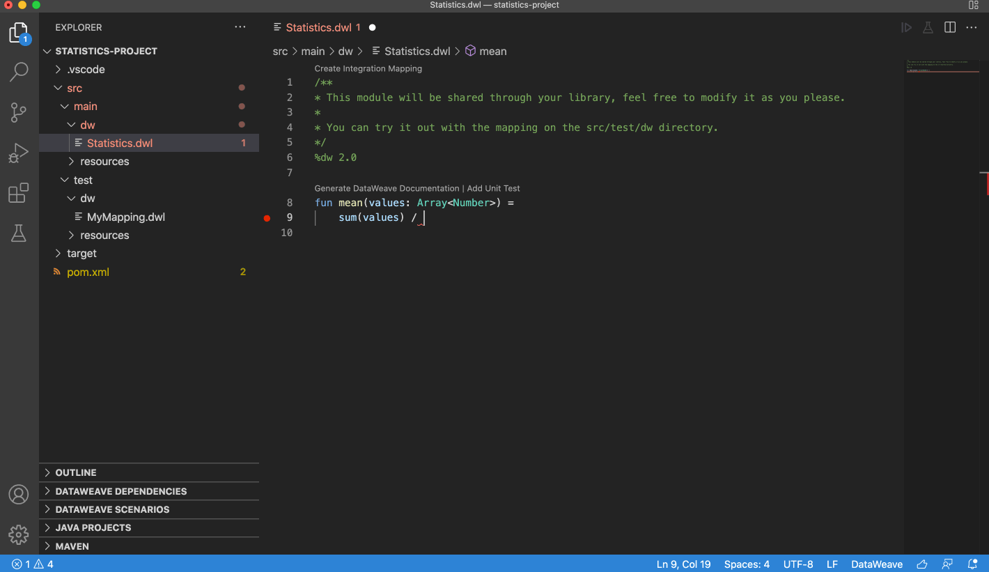 Modules and mapping in DataWeave