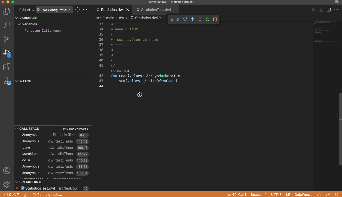 Debugging code