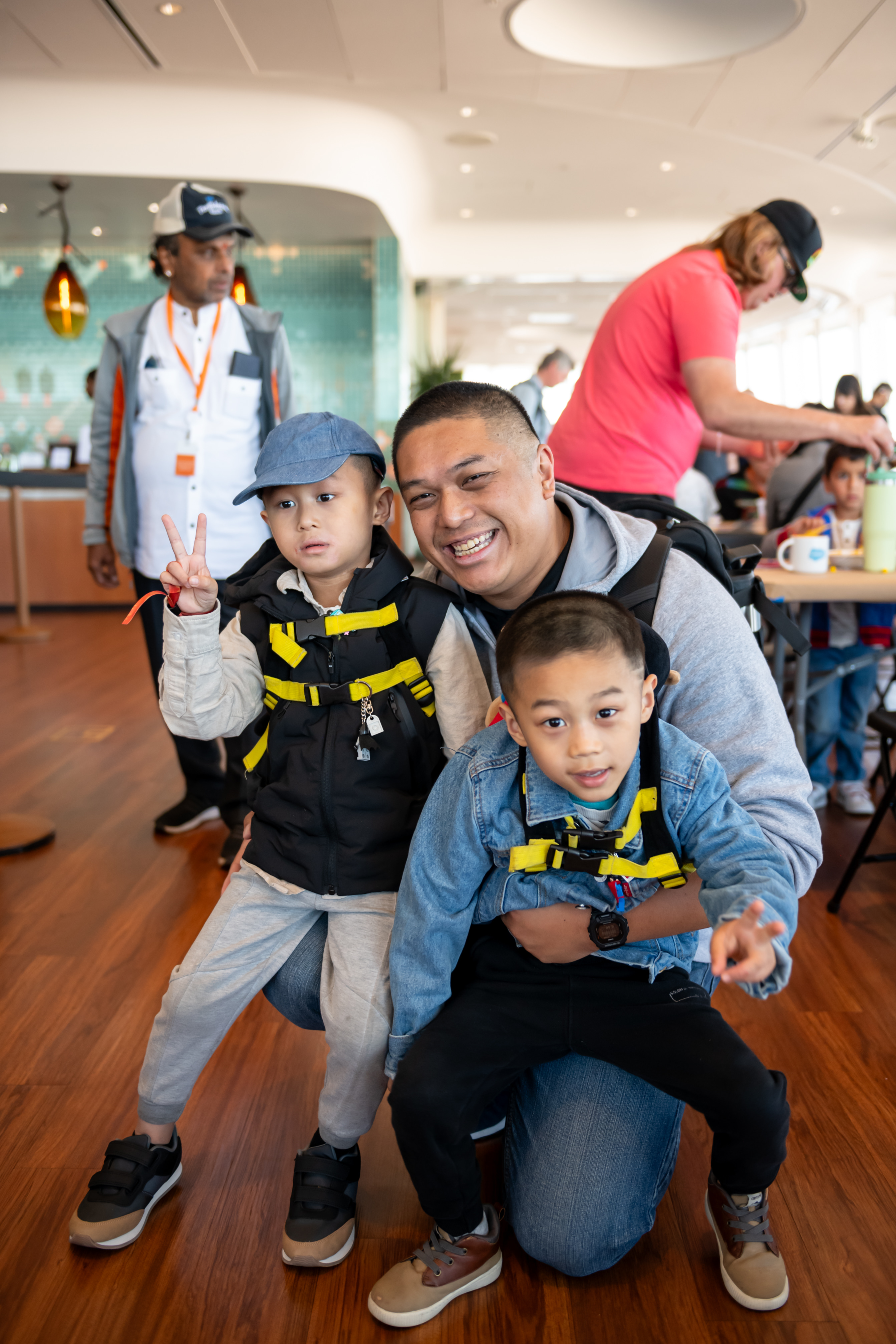 Salesforce parents with their kids throughout U.S. events.