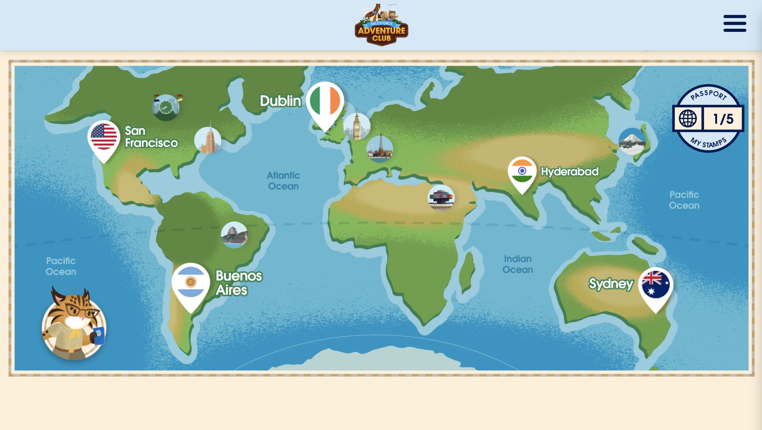 Salesforce Adventure Club’s interactive website means the fun doesn’t stop at the office!