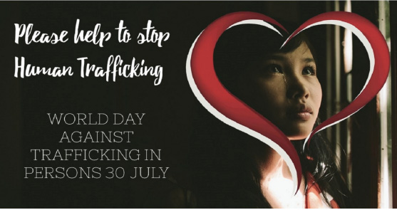 Image of a girl staring forward with a hopeful  look. Please help to stop Human Trafficking, World Day Against Human Trafficking in Persons 30 July