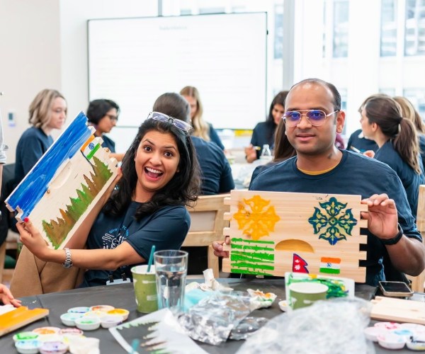 Praisy along with other Equality Leaders participated in a volunteering event at the Global Equality Leadership Summit