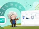 Einstein showing a dashboard for channel sales