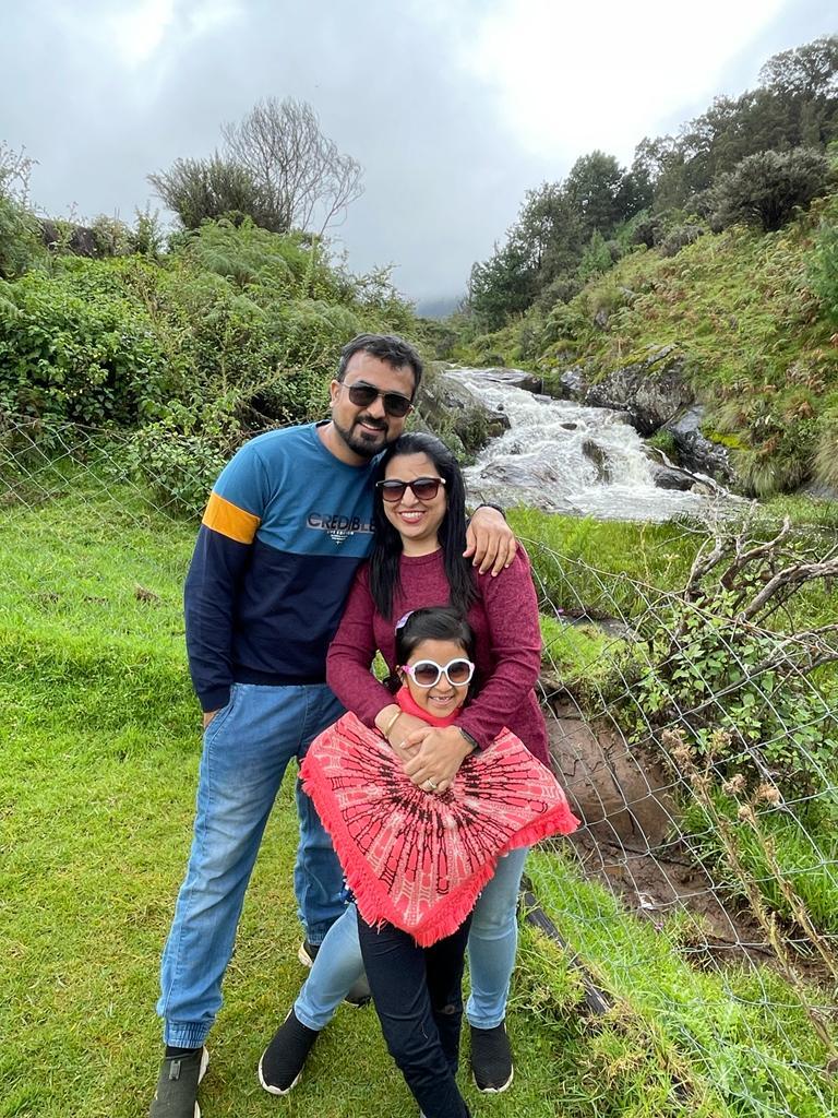 Diti with her family.