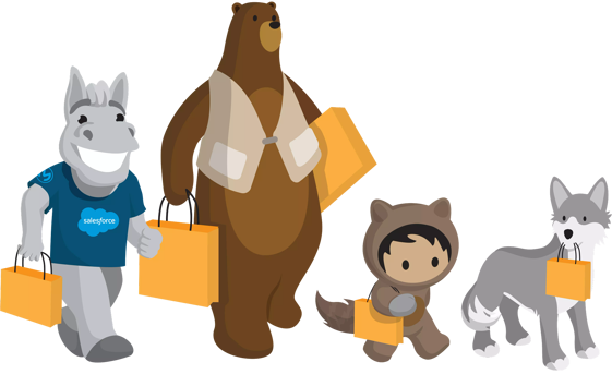 Max, Codey, Astro, and Blaze are ready to shop!