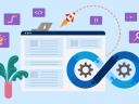 DevOps symbol showing how all app dev parts work together as pieces of a puzzle to answer what is DevOps?