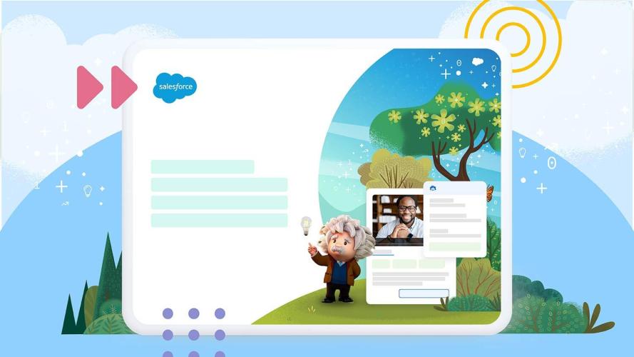 Cover of Sales AI Playbook with Einstein showing Einstein Conversation Insights screens in Sales Cloud