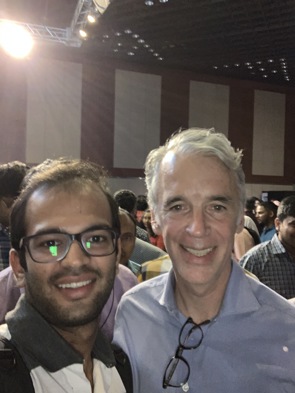 Harsh Bhagwani with Parker Harris