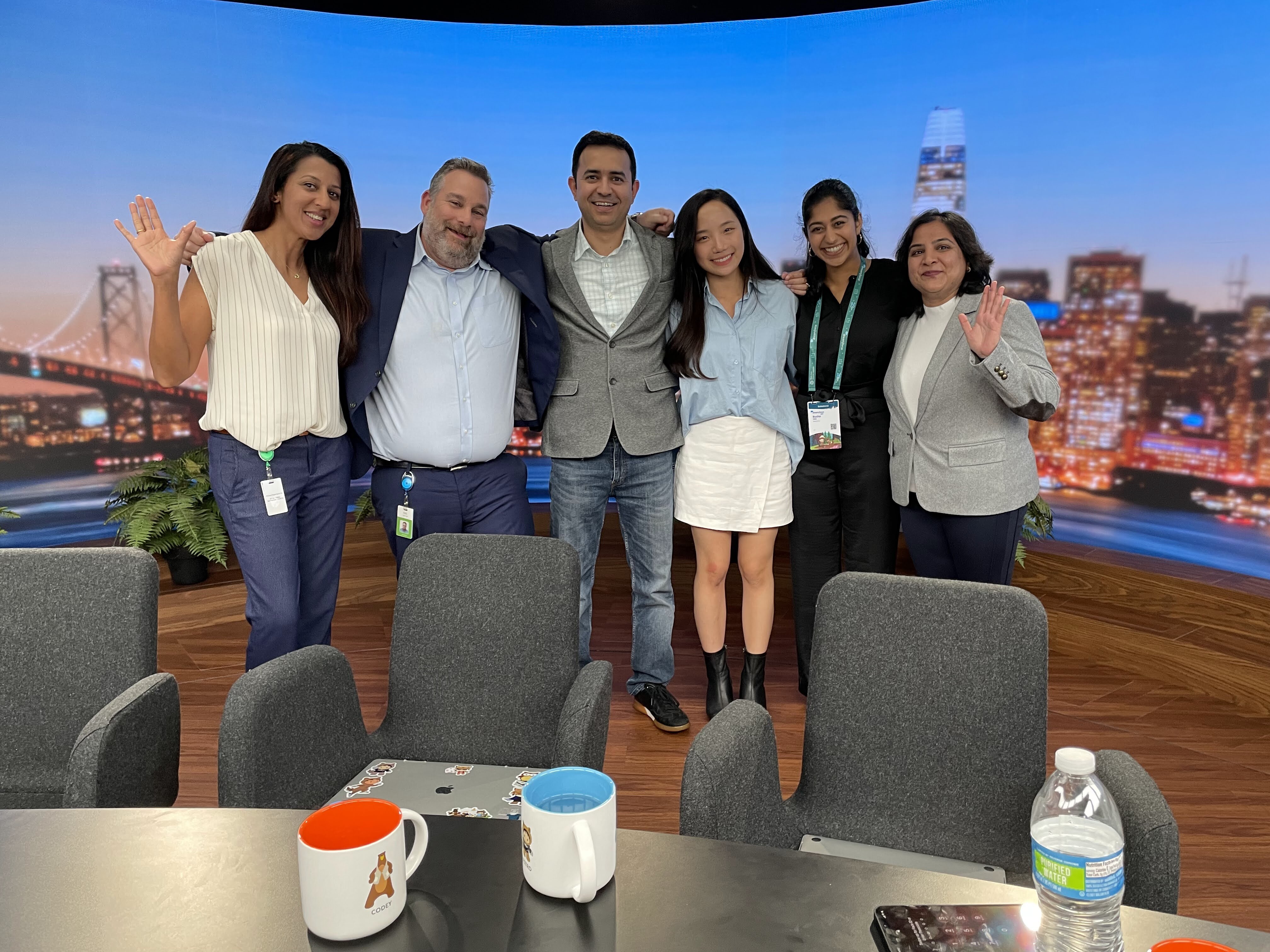 Rucha and her APM cohort with Salesforce leaders