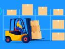Value chain: forklift operator transporting packages
