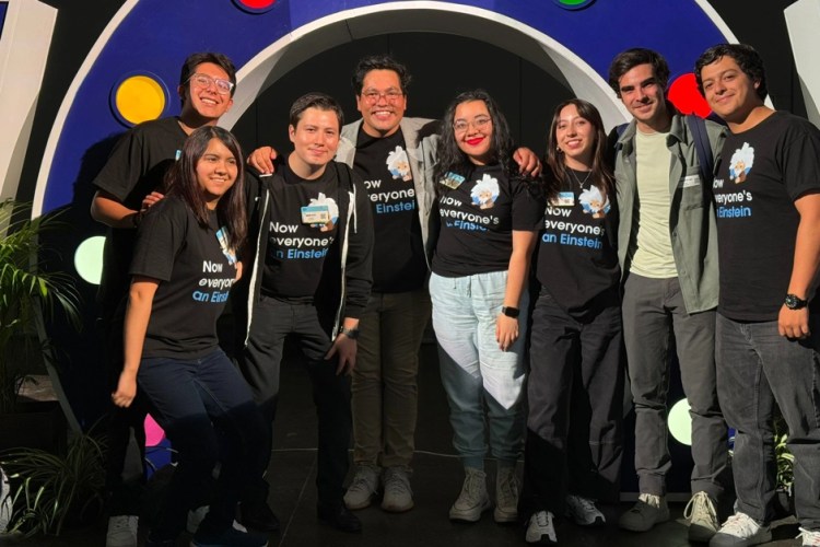 Futureforce members smiling and posing standing.