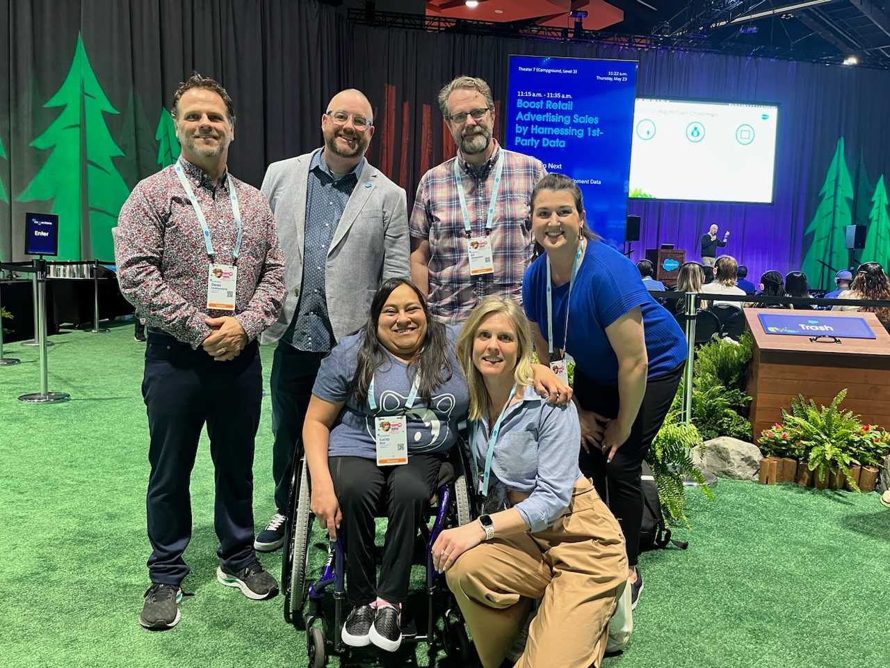 Accessibility professionals at Salesforce’s Connections event.