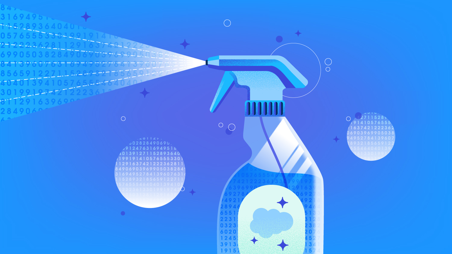 Image shows cleaner spraying data.