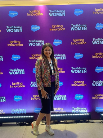 Bharti at Trailblazing Women, Salesforce's annual equality summit.