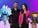 Two financial services professionals are shown with Agent Einstein and Astro to represent how humans with AI can work together to transform financial services organizations.