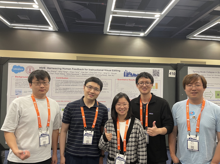 Can and his colleagues are presenting a joint collaboration paper between Salesforce and Stanford at CVPR23.