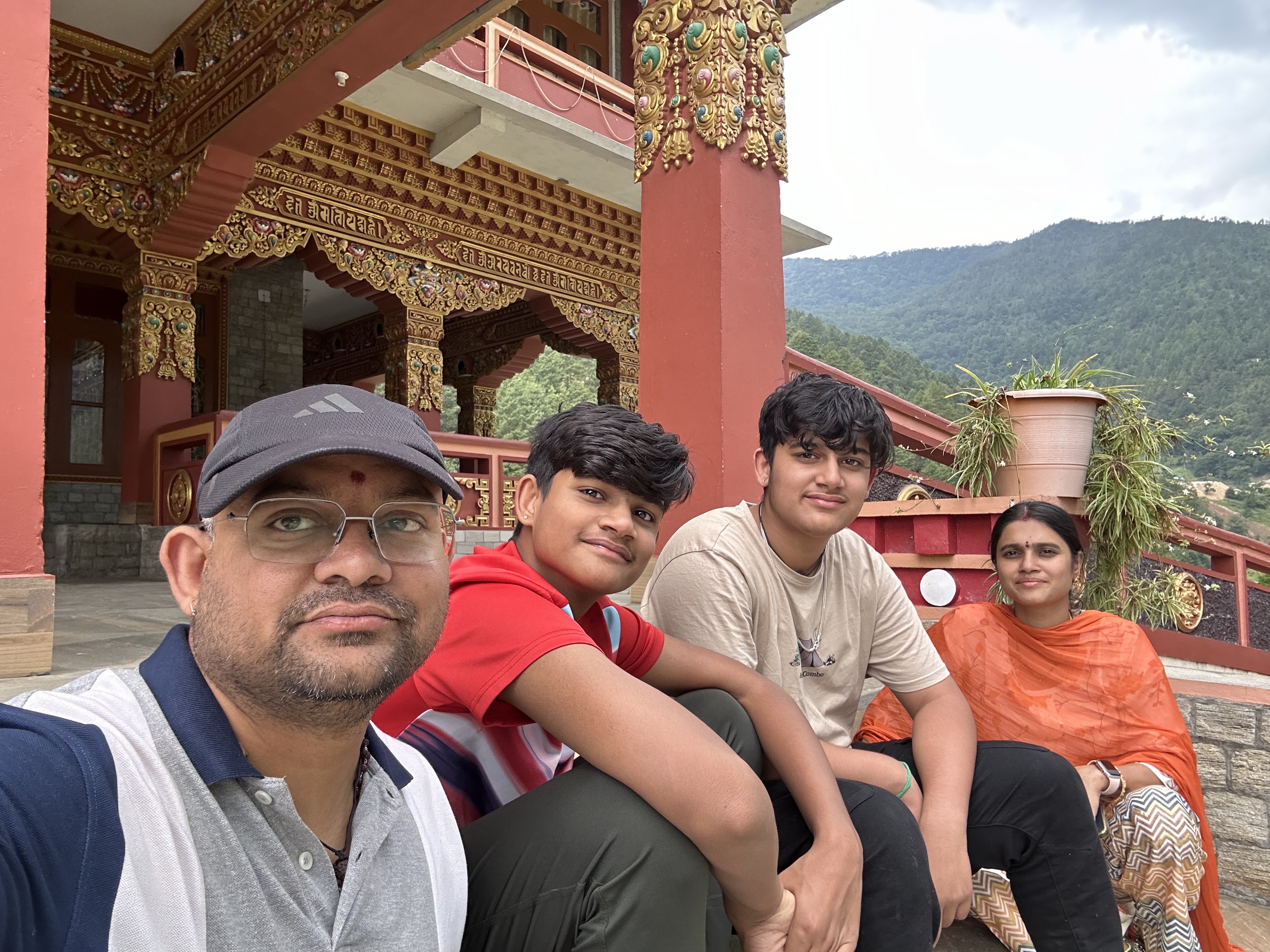 Ganesh Kumar Dendukuri and his family