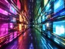 Two paths of technology streaming toward you