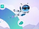 Icons for Sales Cloud and Revenue Cloud with Agent Astro flying: Sales Cloud product release