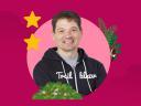 Serviceblazer Scott Luikart in his branded Trailblazer hoodie.