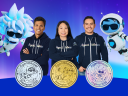 3 Agentblazers with agent Astro and agent Einstein showcasing the 3 status level pins.
